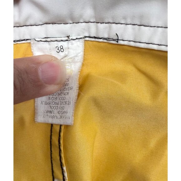 Quiksilver Board Shorts Mens 38 10" Script Logo AOP Beach Swim Trunks Grunge - Picture 3 of 6